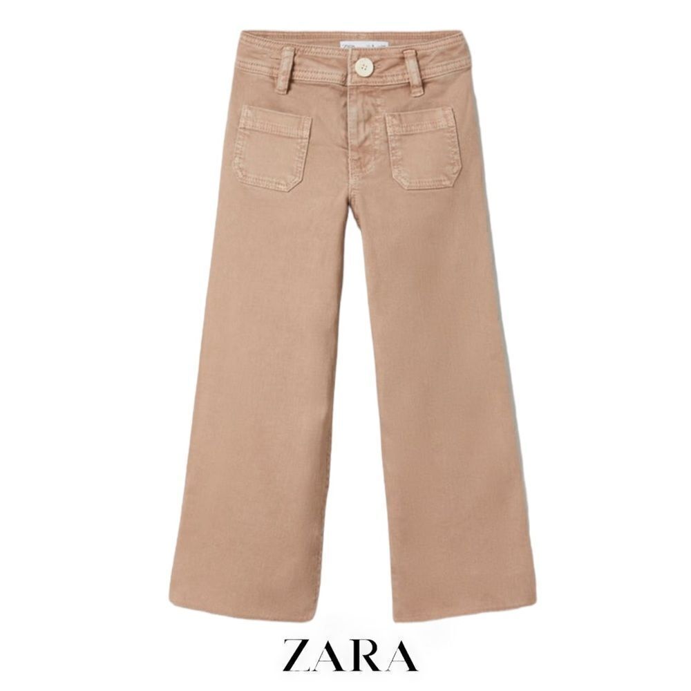 ZARA Kids | Taupe Brown | SOLID COLOR MARINE JEANS